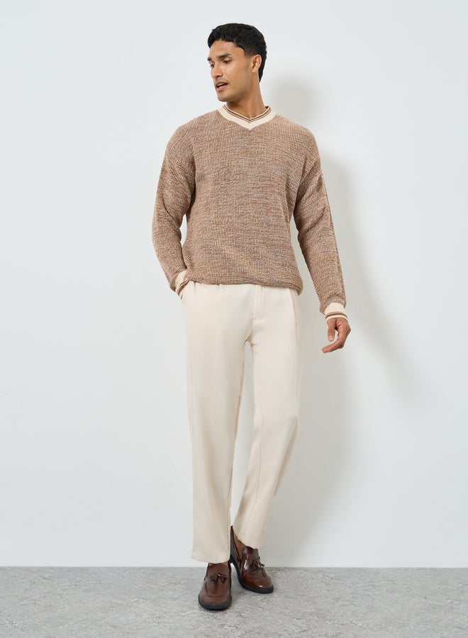 ستايلي سويتر محبوك بقصة مريحة - Image 2